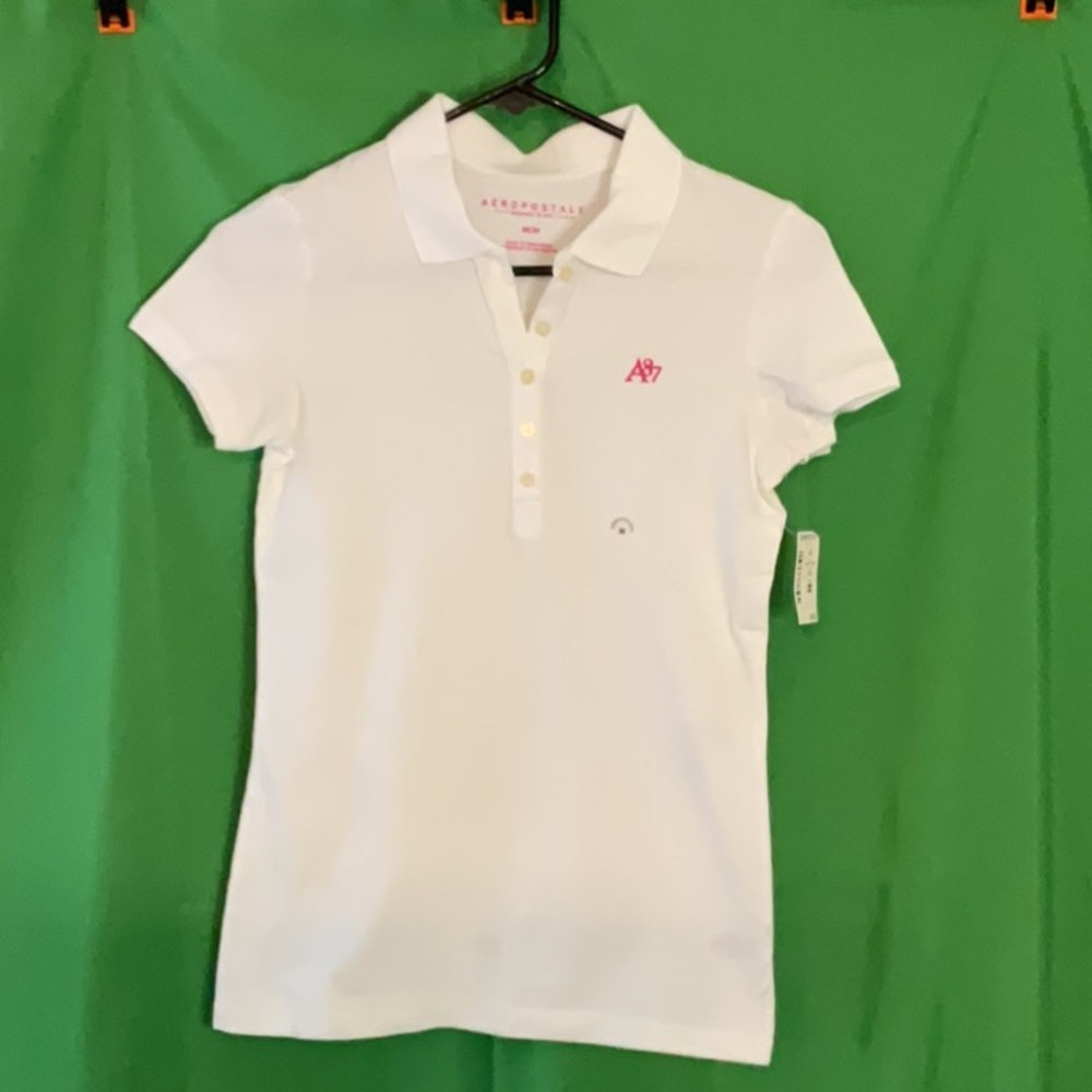 Aeropostale slim fit short sleeve polo shirt